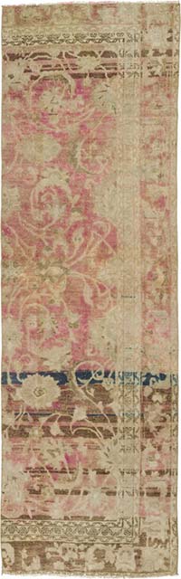 Vintage Turkish Hand-Knotted Runner - 3'  x 9' 6" (36" x 114")