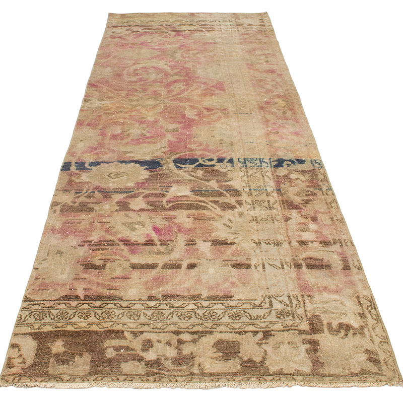 Vintage Turkish Hand-Knotted Runner - 3'  x 9' 6" (36" x 114") - K0089742
