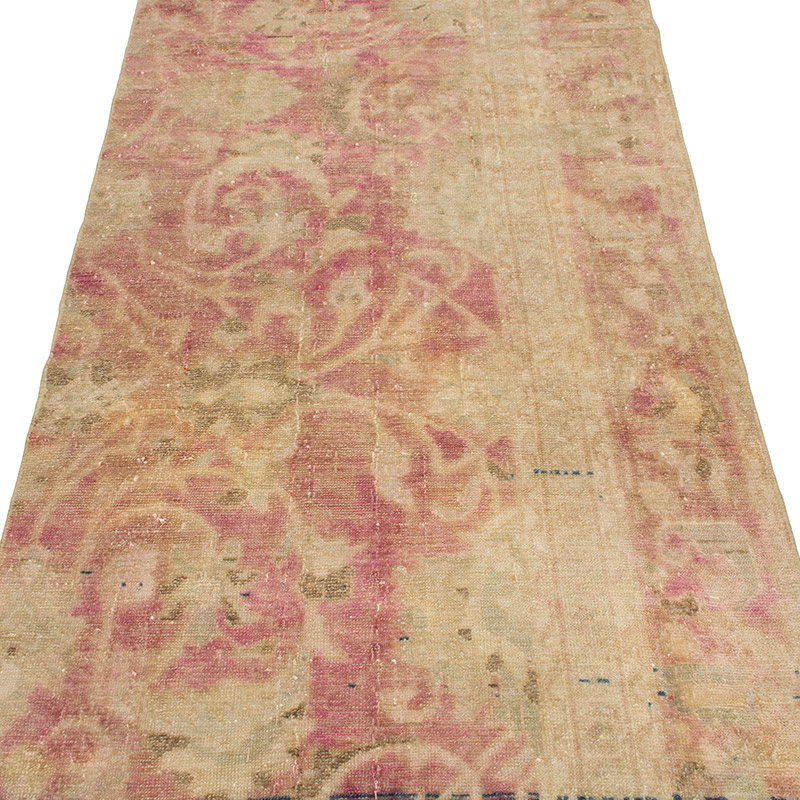 Vintage Turkish Hand-Knotted Runner - 3'  x 9' 6" (36" x 114") - K0089742