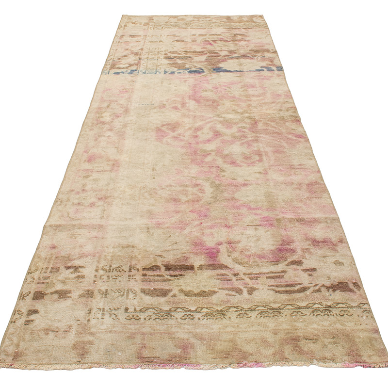 Vintage Turkish Hand-Knotted Runner - 3'  x 9' 6" (36" x 114") - K0089742