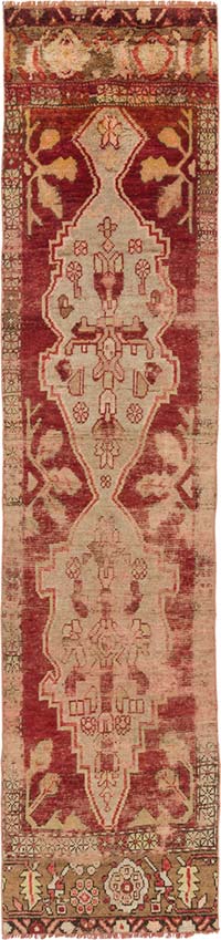 Vintage Turkish Hand-Knotted Runner - 2' 3" x 9' 1" (27" x 109")