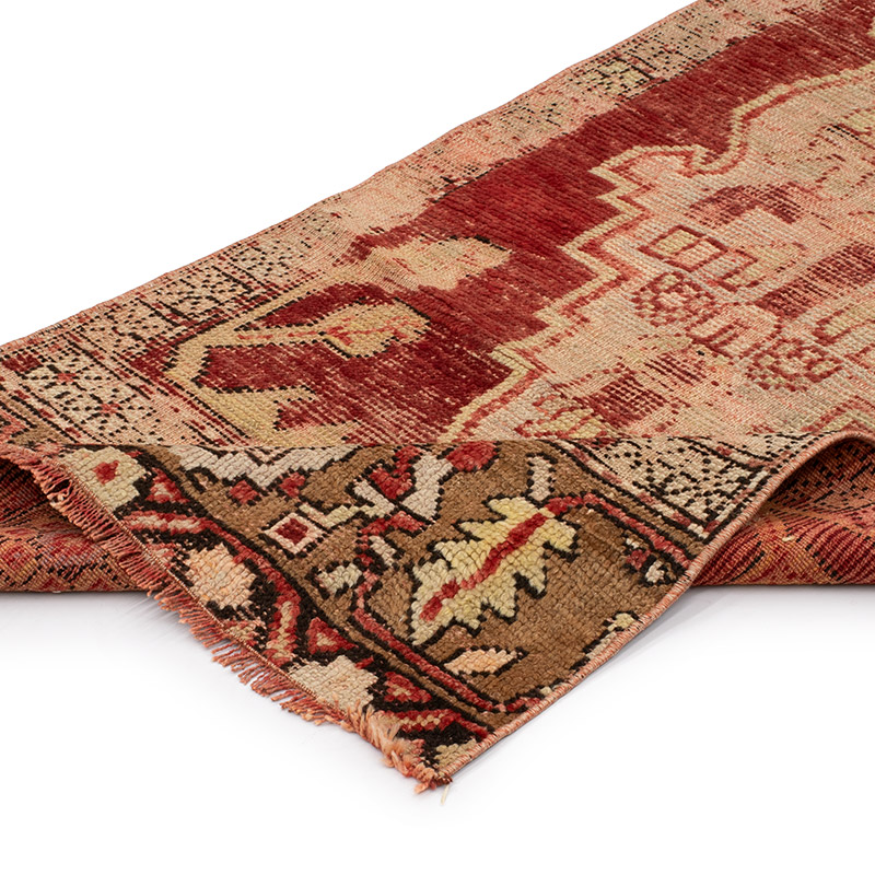 Pasillo Vintage Turco Anudado a Mano - 68 cm x 277 cm - K0089745