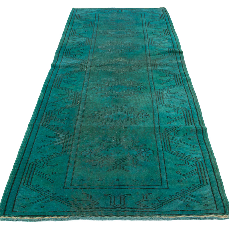 Boyali El Dokuma Vintage Hali Yolluk - 86 cm x 270 cm - K0089751