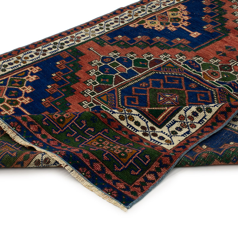 Vintage Turkish Hand-Knotted Rug - 4' 1" x 7' 6" (49" x 90") - K0089754