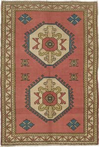 El Dokuma Vintage Hali - 157 cm x 226 cm