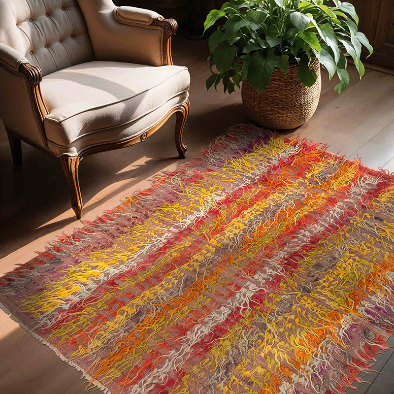 Alfombra Vintage de Anatolia Tulu - 147 cm x 168 cm - K0089761