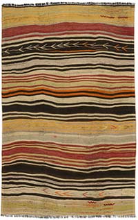 Vintage Anatolian Kilim Rug - 4' 7" x 7' 1" (55" x 85")