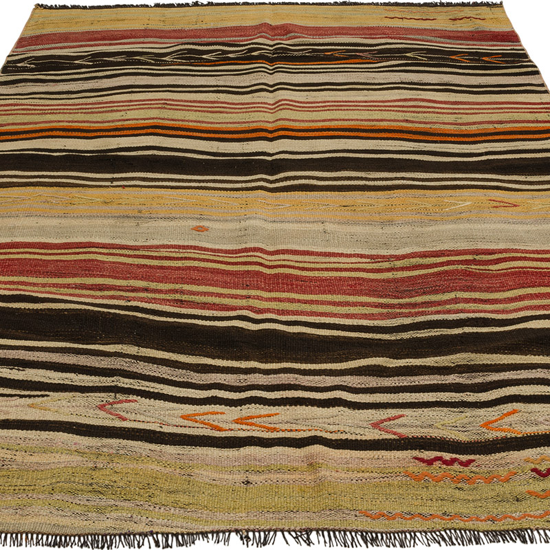Vintage Anatolian Kilim Rug - 4' 7" x 7' 1" (55" x 85") - K0089762