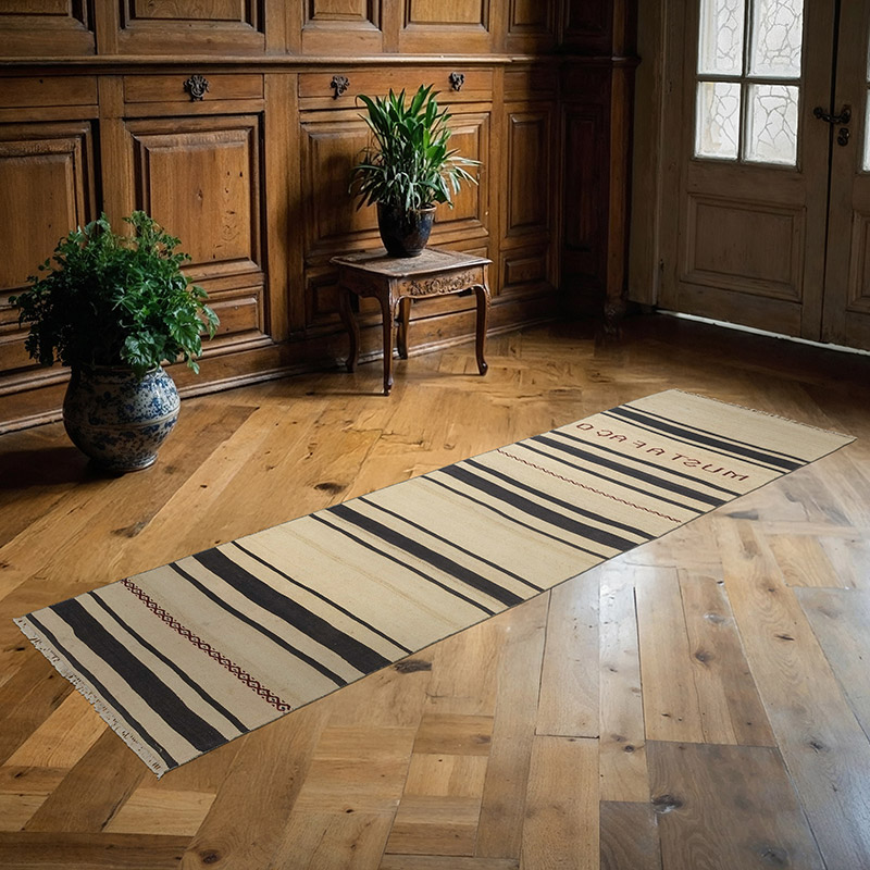 Alfombra Turca vintage a Rayas - 70 cm x 226 cm - K0089763