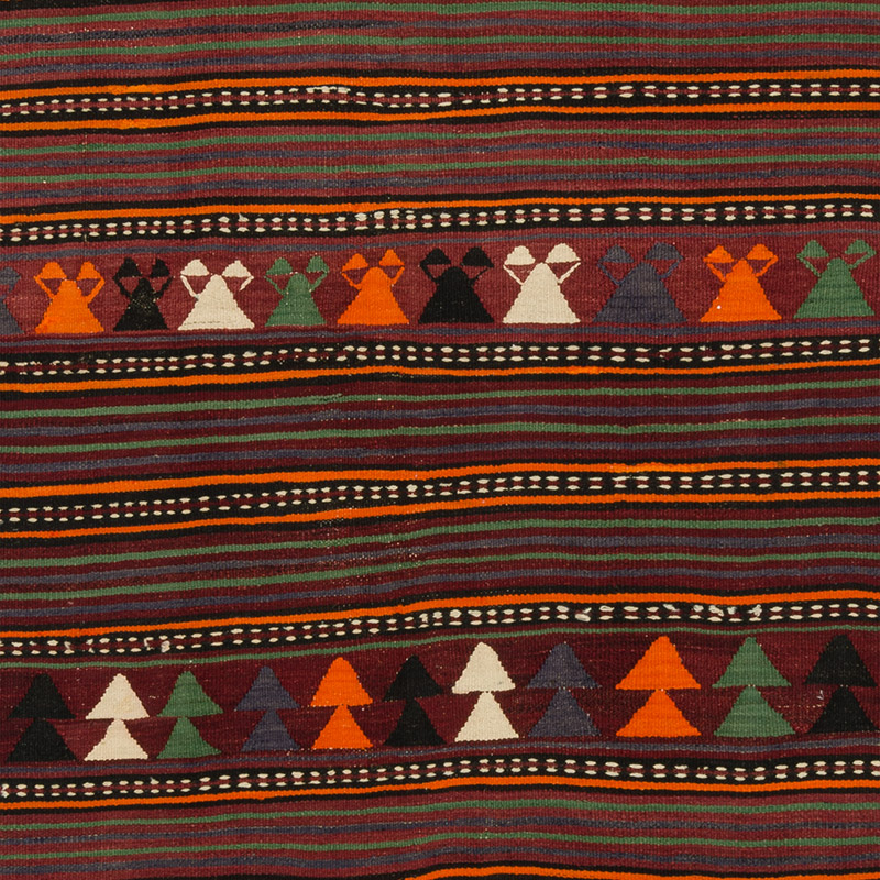 Alfombra Konya Kilim Vintage - 141 cm x 258 cm - K0089764
