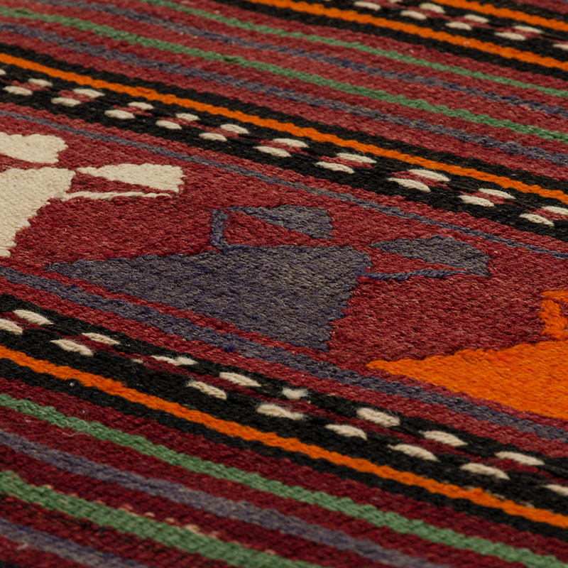 Alfombra Konya Kilim Vintage - 141 cm x 258 cm - K0089764