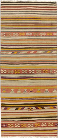 Vintage Anatolian Kilim Rug - 4' 2" x 9' 10" (50" x 118")