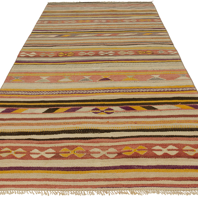 Alfombra Vintage Anatolian Kilim - 127 cm x 300 cm - K0089774