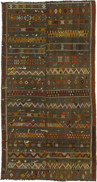 Vintage Anadolu Kilim - 133 cm x 252 cm