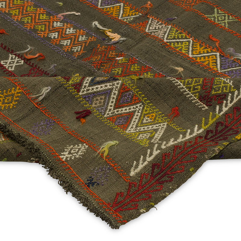 Vintage Anatolian Kilim Rug - 4' 4" x 8' 3" (52" x 99") - K0089778