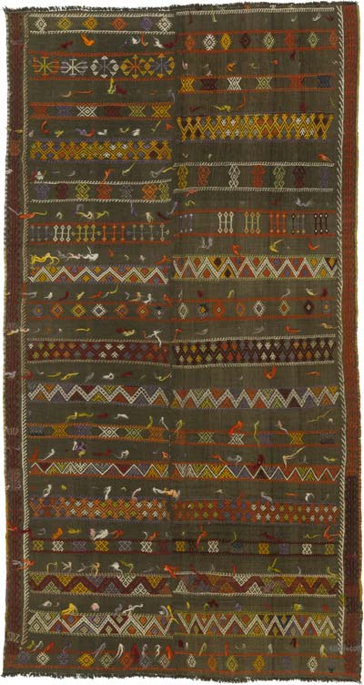 Vintage Anadolu Kilim - 133 cm x 252 cm