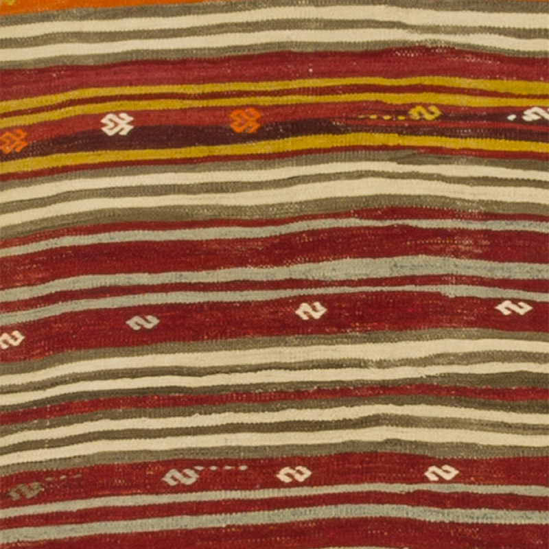 Çizgili Vintage Kilim Yolluk - 79 cm x 520 cm - K0089783