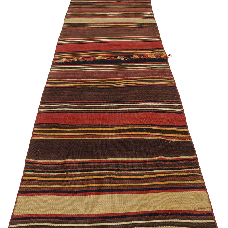 Vintage Striped Turkish Runner - 2' 4" x 23' 4" (28" x 280") - K0089786