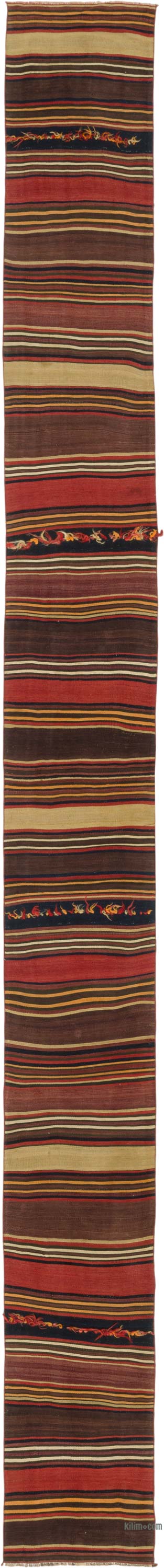Vintage Striped Turkish Runner - 2' 4" x 23' 4" (28" x 280")