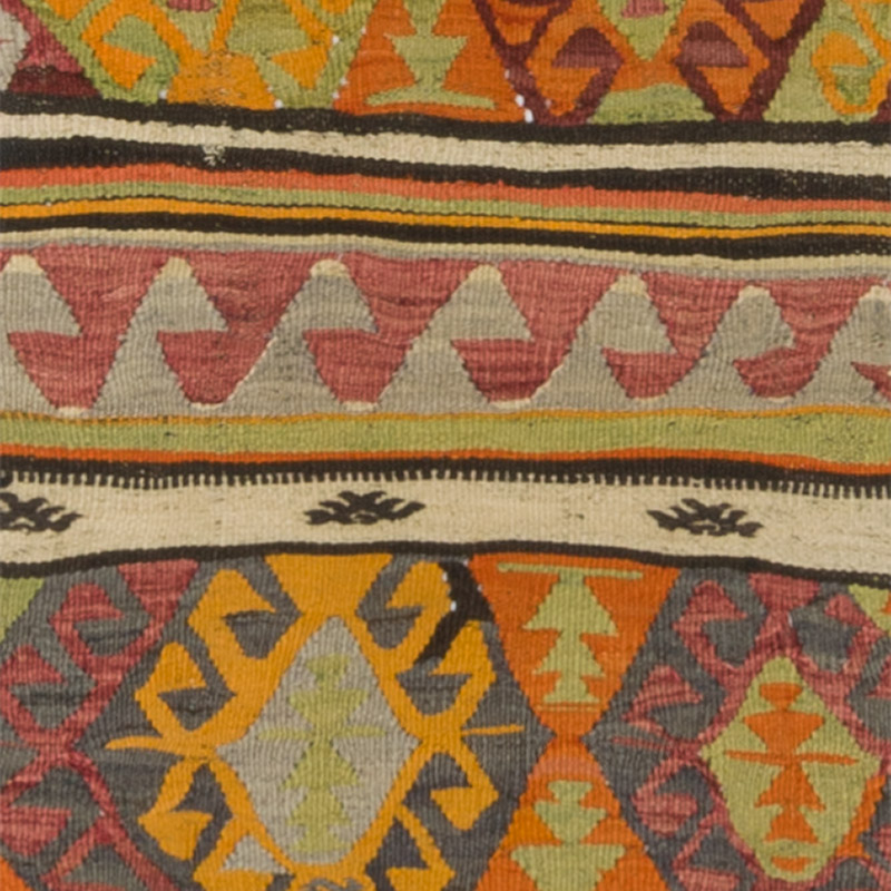 Vintage Turkish Kilim Runner - 2' 4" x 17' 5" (28" x 209") - K0089787