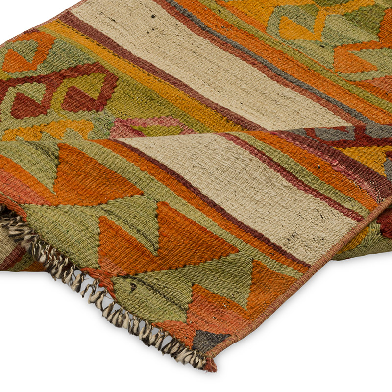 Vintage Turkish Kilim Runner - 2' 4" x 17' 5" (28" x 209") - K0089787