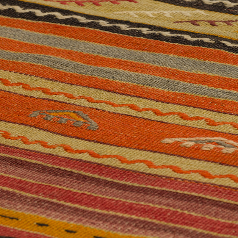 Vintage Striped Turkish Runner - 2' 9" x 18' 6" (33" x 222") - K0089788