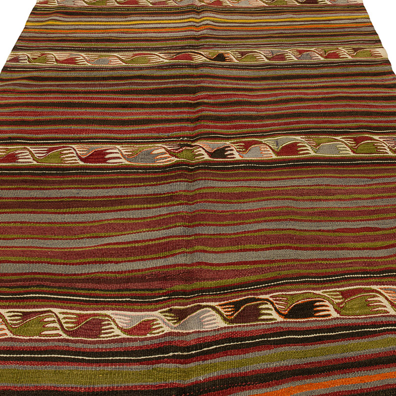 Vintage Konya Kilim Rug - 5'  x 10' 8" (60" x 128") - K0089794