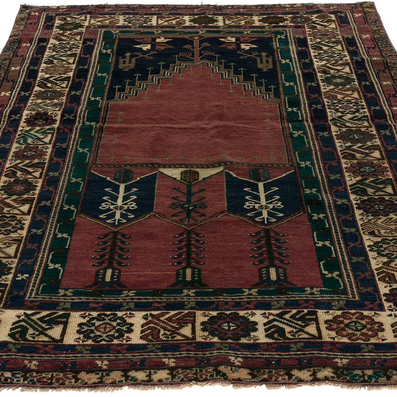 Vintage Turkish Hand-Knotted Rug - 3' 10" x 5' 10" (46" x 70") - K0089797