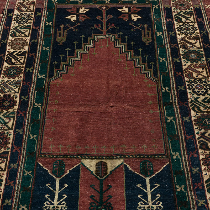 Vintage Turkish Hand-Knotted Rug - 3' 10" x 5' 10" (46" x 70") - K0089797