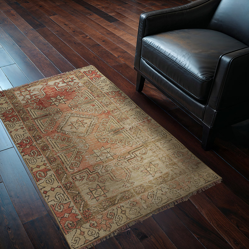 Vintage Turkish Hand-Knotted Rug - 2' 10" x 4' 4" (34" x 52") - K0089799