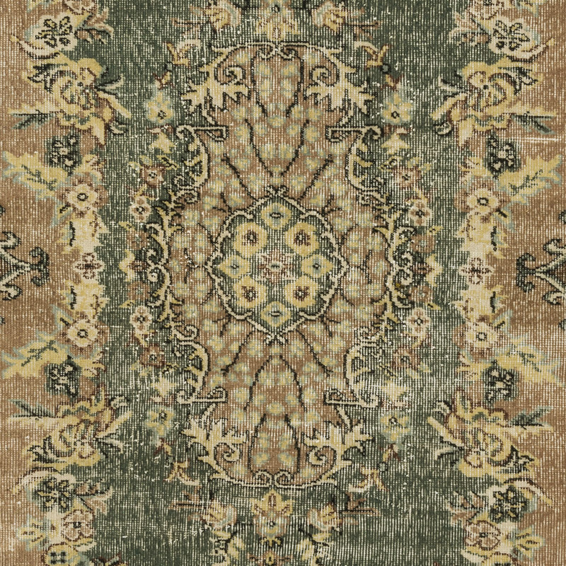 Vintage Turkish Hand-Knotted Rug - 4' 1" x 6' 11" (49" x 83") - K0089800