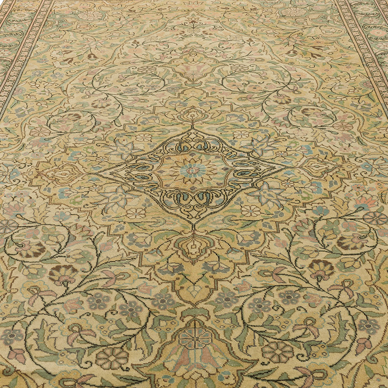 Vintage Turkish Hand-Knotted Rug - 6' 7" x 9' 10" (79" x 118") - K0089803