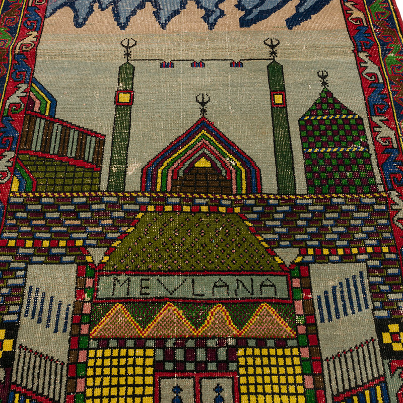 El Dokuma Vintage Hali - 115 cm x 183 cm - K0089804