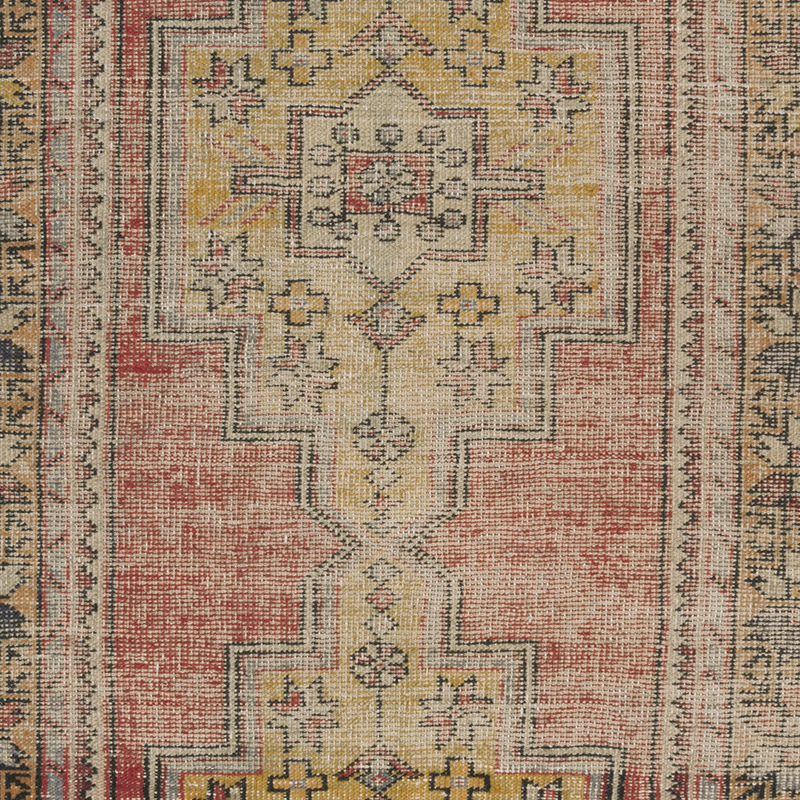 Vintage Turkish Hand-Knotted Rug - 4' 3" x 8' 8" (51" x 104") - K0089809