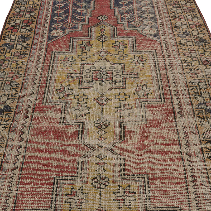 Vintage Turkish Hand-Knotted Rug - 4' 3" x 8' 8" (51" x 104") - K0089809