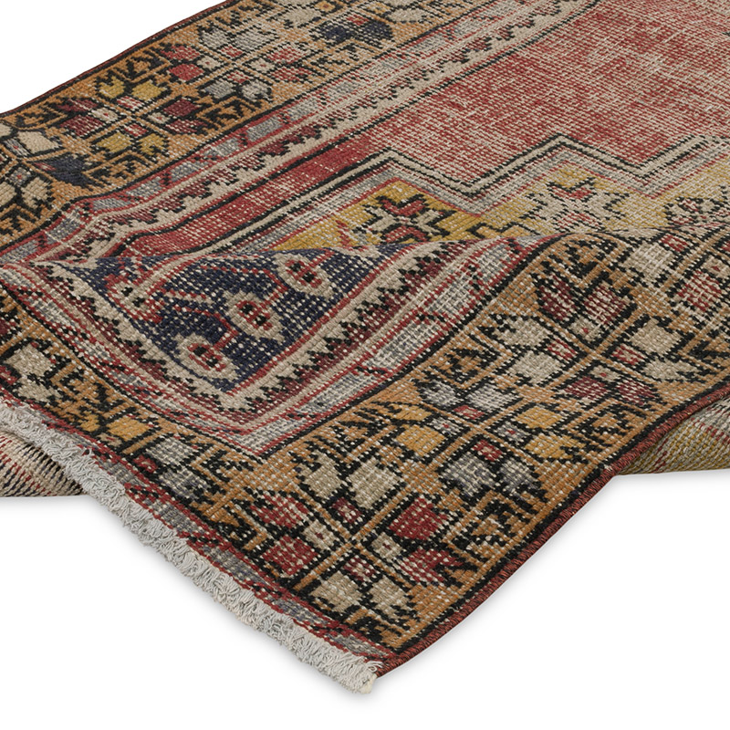 Vintage Turkish Hand-Knotted Rug - 4' 3" x 8' 8" (51" x 104") - K0089809