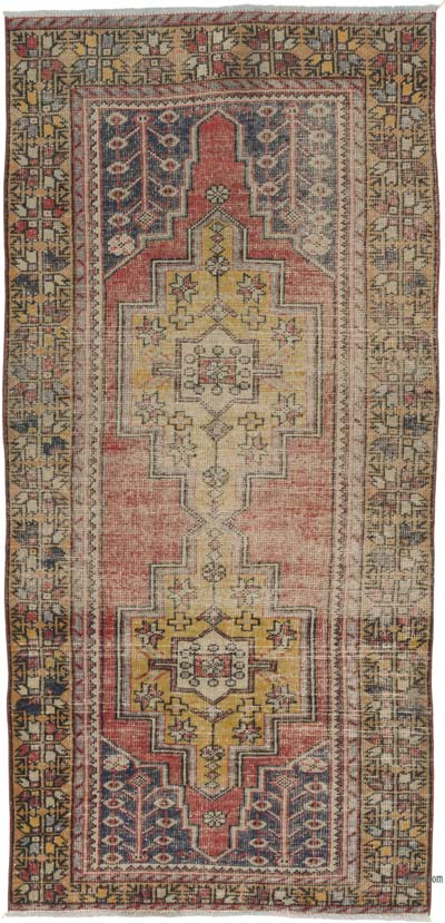 El Dokuma Vintage Hali - 130 cm x 264 cm