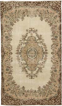 Vintage Turkish Hand-Knotted Rug - 5' 4" x 8' 11" (64" x 107")