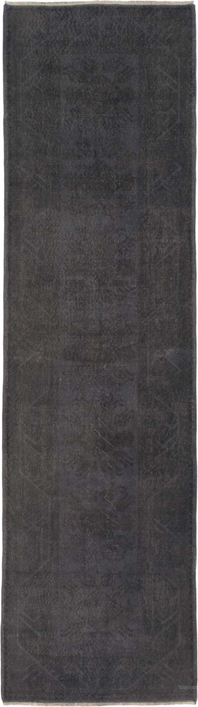 Boyalı El Dokuma Vintage Halı Yolluk - 80 cm x 285 cm