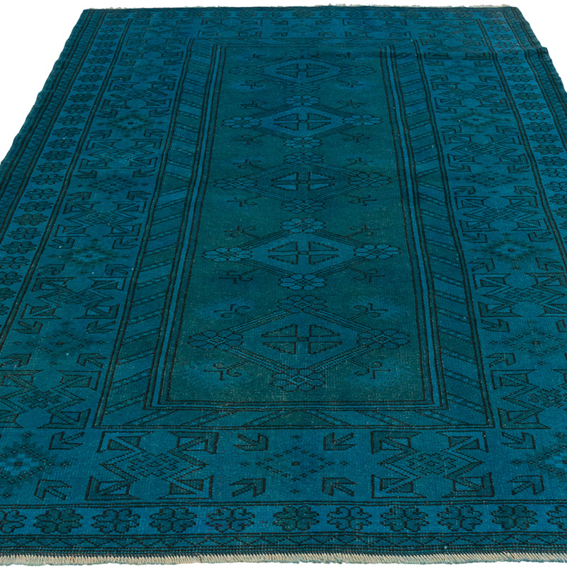 Alfombra Turca Vintage Sobre-teñida - 125 cm x 205 cm - K0089813
