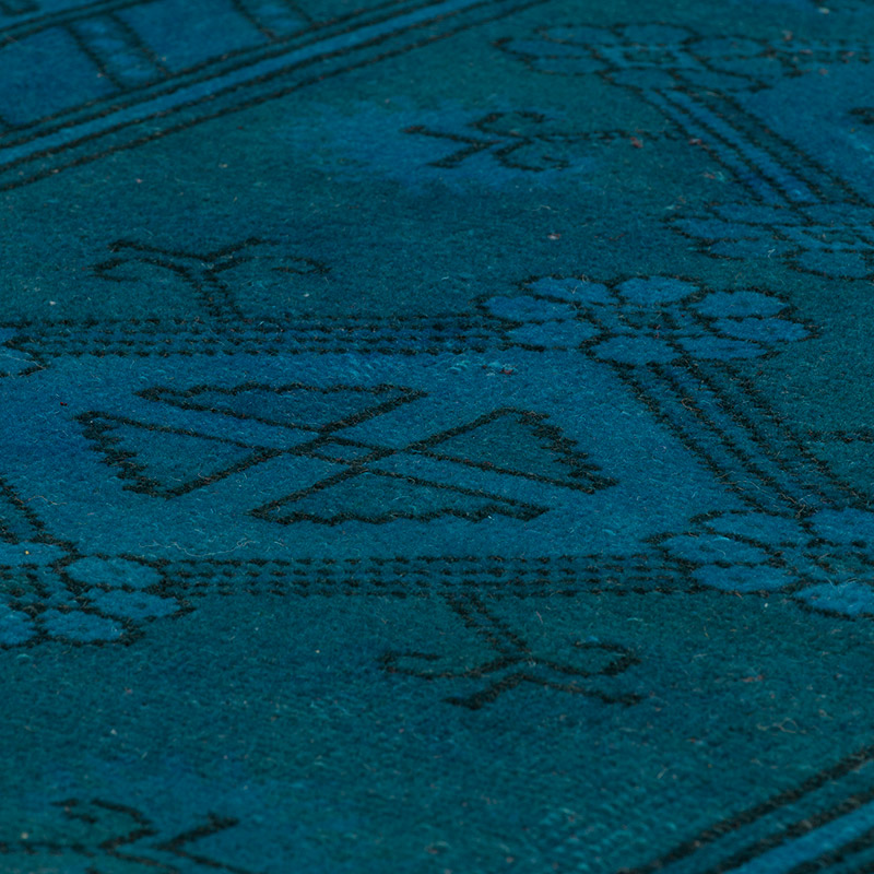 Alfombra Turca Vintage Sobre-teñida - 125 cm x 205 cm - K0089813