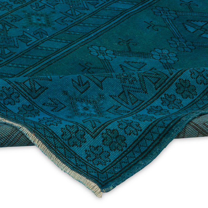 Alfombra Turca Vintage Sobre-teñida - 125 cm x 205 cm - K0089813