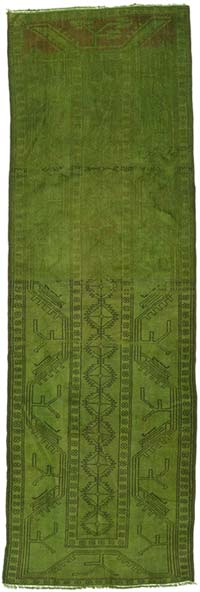 Boyali El Dokuma Vintage Hali Yolluk - 90 cm x 270 cm