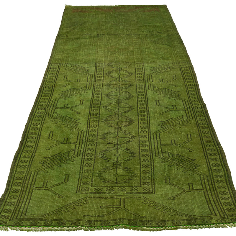 Boyali El Dokuma Vintage Hali Yolluk - 90 cm x 270 cm - K0089814