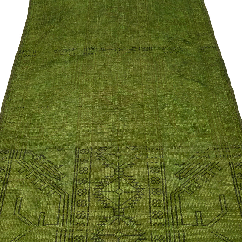 Boyali El Dokuma Vintage Hali Yolluk - 90 cm x 270 cm - K0089814