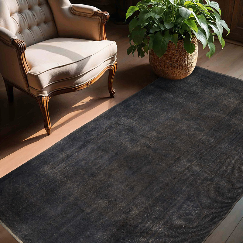 Alfombra Turca Vintage Sobre-teñida - 140 cm x 211 cm - K0089815