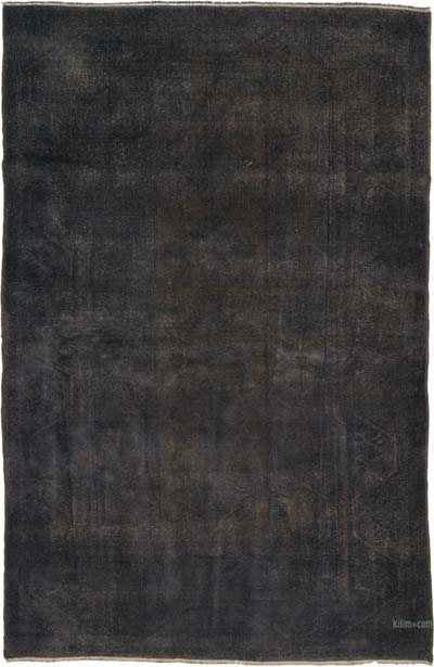 Boyalı El Dokuma Vintage Halı - 140 cm x 211 cm