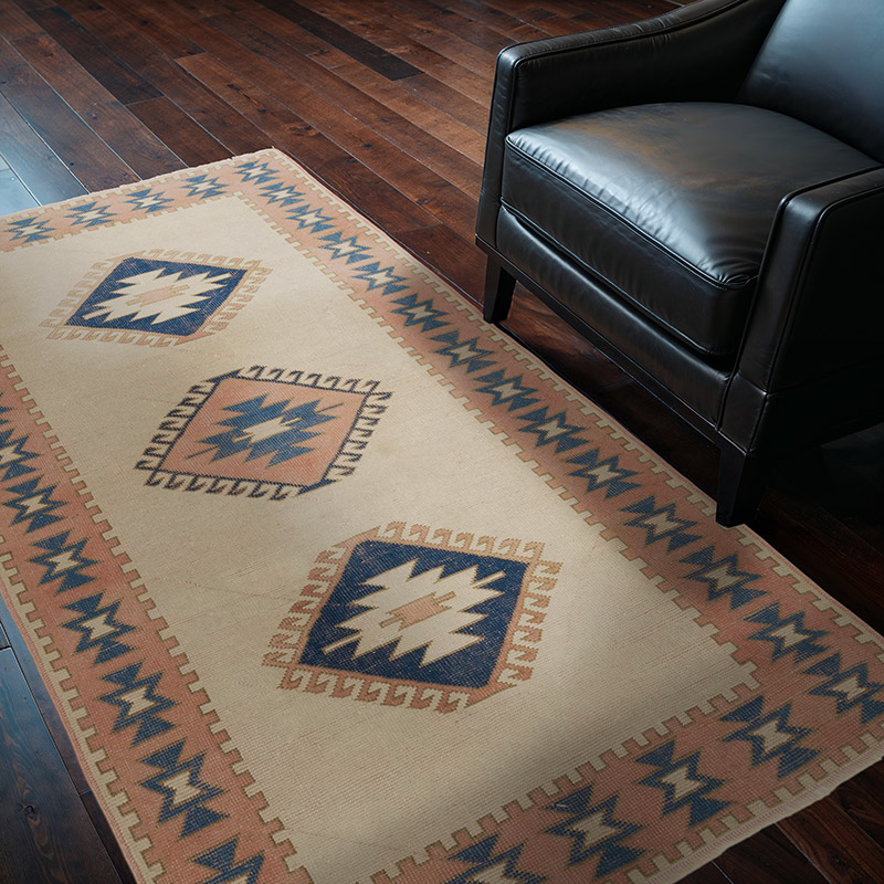 Alfombra Vintage Turca Anudada a Mano - 122 cm x 198 cm - K0089817
