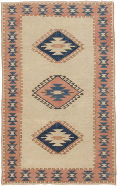 El Dokuma Vintage Hali - 122 cm x 198 cm