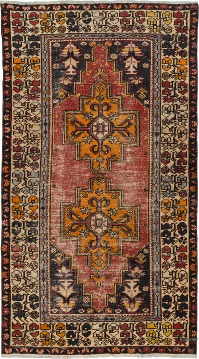 El Dokuma Vintage Halı - 136 cm x 240 cm